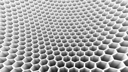 Hexagon structure that graphene takes.