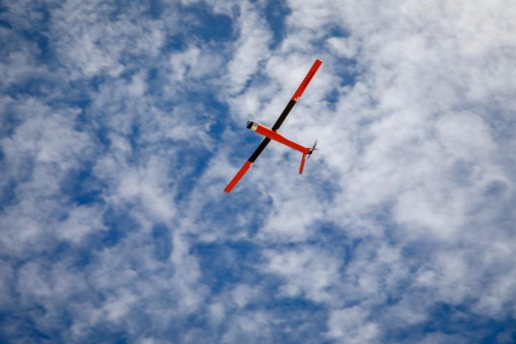 An Altius drone in the sky